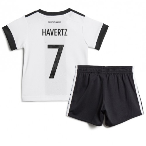 Dětský Fotbalový dres Německo Kai Havertz #7 MS 2022 Domácí Krátký Rukáv (+ trenýrky)